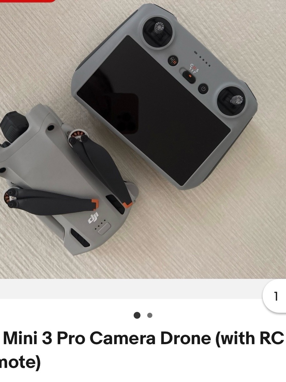 DJI Mini 3 Pro Camera Drone with RemoteController - Gray : extra propellers